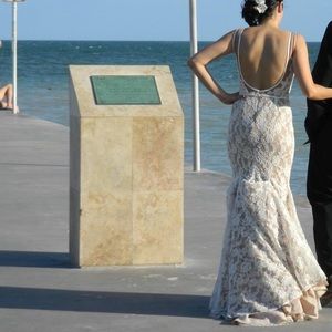 One of a kind custom made wedding dress!